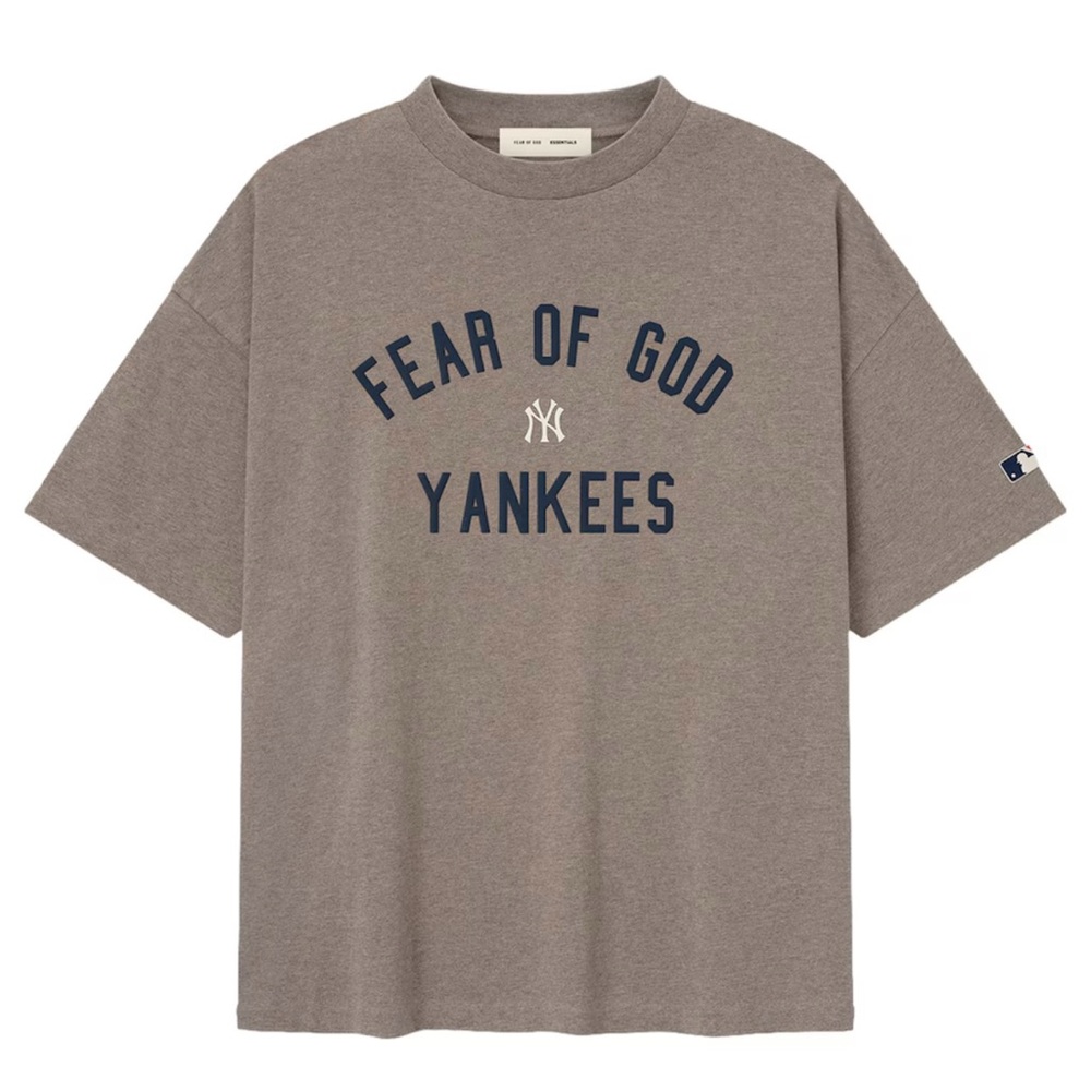 Fear of God Yankees Brown Short Sleeve Tee